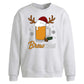 Funny Brewmas Beer Graphic Christmas Oversized Sweatshirt