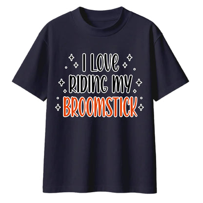 Funny broomstick quote graphic Halloween Oversized t-shirt