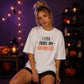 Funny broomstick quote graphic Halloween Oversized t-shirt