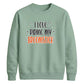 Funny broomstick quote print Halloween Unisex Sweatshirt