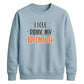 Funny broomstick quote print Halloween Unisex Sweatshirt