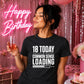 Funny Common Sense Loading Graphic 18 Birthday Unisex T-Shirt