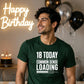 Funny Common Sense Loading Graphic 18 Birthday Unisex T-Shirt