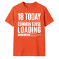 Funny Common Sense Loading Graphic 18 Birthday Unisex T-Shirt