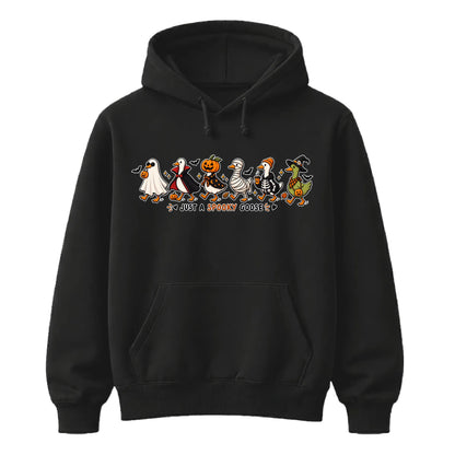Funny cute cartoon spooky goose Halloween Unisex Hoodie