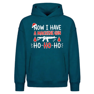 Funny Die Hard Machine Gun Quote Christmas Oversized Hoodie