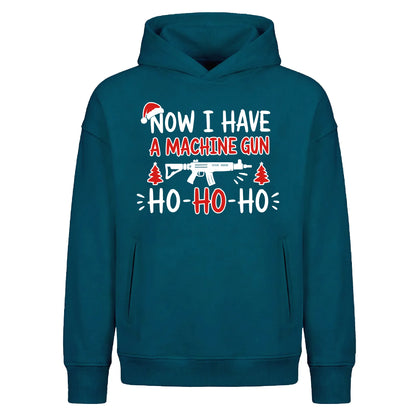 Funny Die Hard Machine Gun Quote Christmas Oversized Hoodie