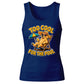 Funny Dog Too Cool For The Pool Graphic Ladies Tank Top