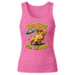 Funny Dog Too Cool For The Pool Graphic Ladies Tank Top