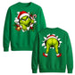 Grinch Christmas Jumper Double Sided Unisex Sweatshirt