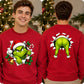 Grinch Christmas Jumper Double Sided Unisex Sweatshirt