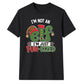 Funny Elf Fun Sized Slogan Print Christmas Unisex T-Shirt