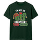 Funny Elf Fun Sized Slogan Print Christmas Unisex T-Shirt