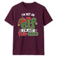 Funny Elf Fun Sized Slogan Print Christmas Unisex T-Shirt