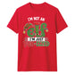 Funny Elf Fun Sized Slogan Print Christmas Unisex T-Shirt