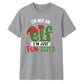 Funny Elf Fun Sized Slogan Print Christmas Unisex T-Shirt