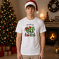 Funny Elf Fun Sized Slogan Print Christmas Unisex T-Shirt