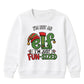 Funny Elf Im Just Fun Sized Art Christmas Kids Sweatshirt