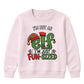 Funny Elf Im Just Fun Sized Art Christmas Kids Sweatshirt