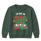 Funny Elf Im Just Fun Sized Art Christmas Kids Sweatshirt