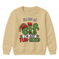 Funny Elf Im Just Fun Sized Art Christmas Kids Sweatshirt