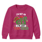 Funny Elf Im Just Fun Sized Art Christmas Kids Sweatshirt