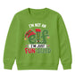 Funny Elf Im Just Fun Sized Art Christmas Kids Sweatshirt