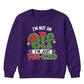 Funny Elf Im Just Fun Sized Art Christmas Kids Sweatshirt