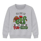 Funny Elf Im Just Fun Sized Art Christmas Kids Sweatshirt