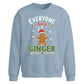 Funny Everyone Loves A Ginger Christmas Oversized Sweatshirt