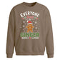 Funny Everyone Loves A Ginger Christmas Oversized Sweatshirt