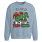 Funny Fun Sized Elf Slogan Christmas Oversized Sweatshirt