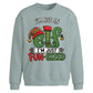 Funny Fun Sized Elf Slogan Christmas Oversized Sweatshirt