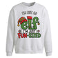 Funny Fun Sized Elf Slogan Christmas Oversized Sweatshirt