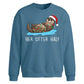 Funny Her Otter Half Couples Christmas Oversized Sweatshirt