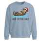 Funny Her Otter Half Couples Christmas Oversized Sweatshirt