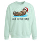 Funny Her Otter Half Couples Christmas Oversized Sweatshirt