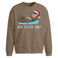 Funny Her Otter Half Couples Christmas Oversized Sweatshirt