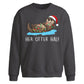 Funny Her Otter Half Couples Christmas Oversized Sweatshirt