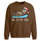 Funny His Otter Half Couples Christmas Oversized Sweatshirt