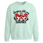 Funny holiday gnomes quote Christmas Oversized Sweatshirt