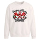 Funny holiday gnomes quote Christmas Oversized Sweatshirt