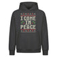 Funny I Come In Peace Ugly Knit Christmas Oversized Hoodie
