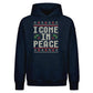 Funny I Come In Peace Ugly Knit Christmas Oversized Hoodie