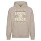 Funny I Come In Peace Ugly Knit Christmas Oversized Hoodie