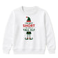 Funny Im Just A Tall Elf Graphic Christmas Kids Sweatshirt