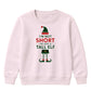 Funny Im Just A Tall Elf Graphic Christmas Kids Sweatshirt