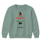 Funny Im Just A Tall Elf Graphic Christmas Kids Sweatshirt