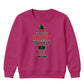Funny Im Just A Tall Elf Graphic Christmas Kids Sweatshirt