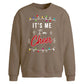 Funny Its Me Im Cheer Slogan Christmas Oversized Sweatshirt